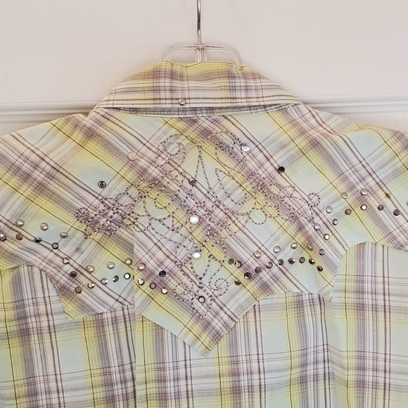 VGUC Rock 47 Pearl Button Down Shirt - Picture 8 of 9